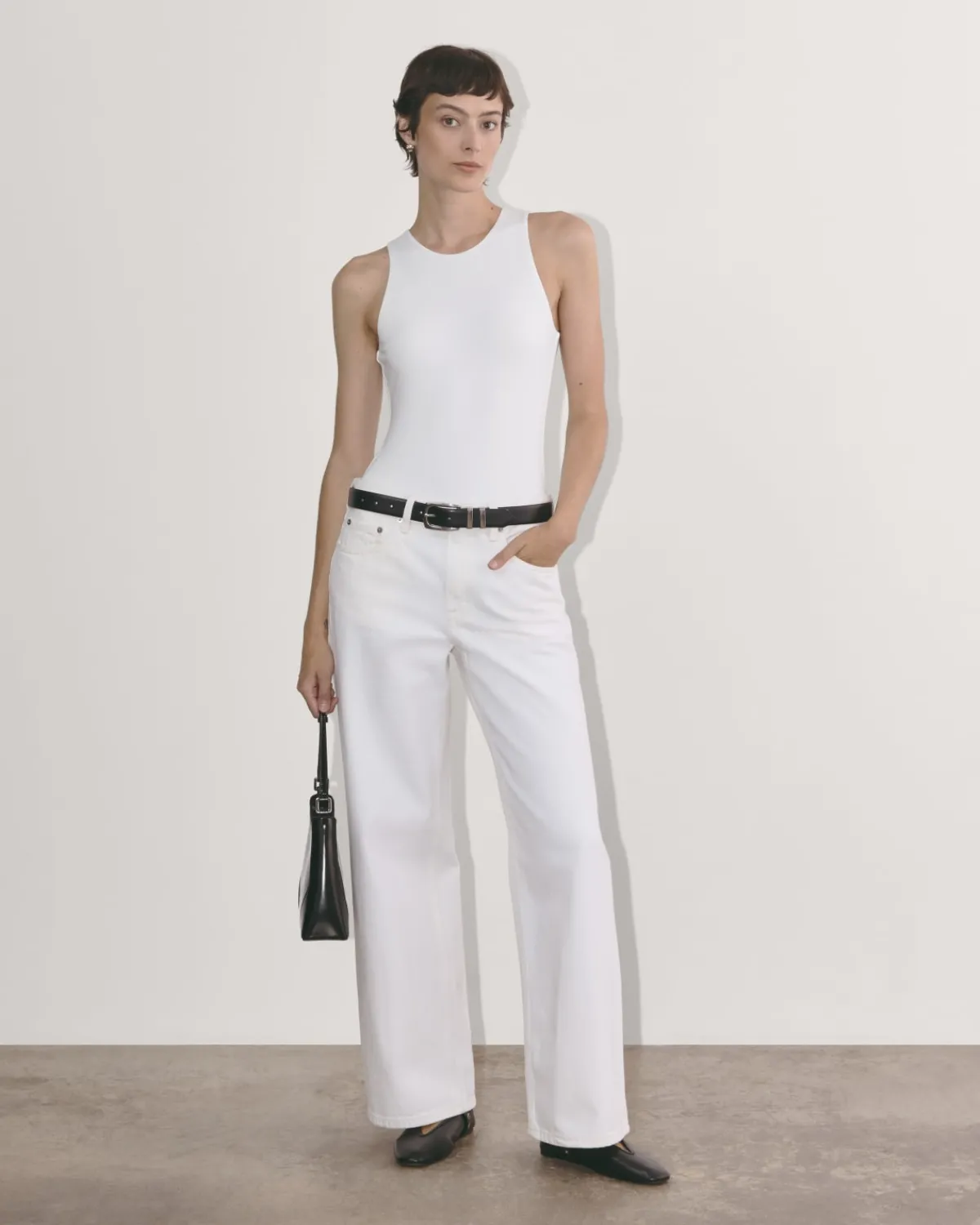 Everlane Bodysuits|Tees*The Cutaway Tank Bodysuit Black