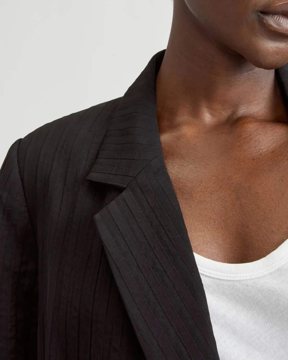 Everlane Jackets & Coats|Blazers*The Drapey City Stripe Blazer Black