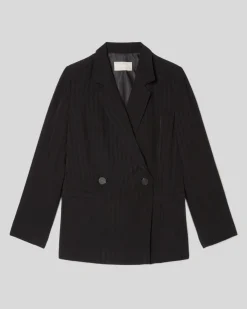 Everlane Jackets & Coats|Blazers*The Drapey City Stripe Blazer Black