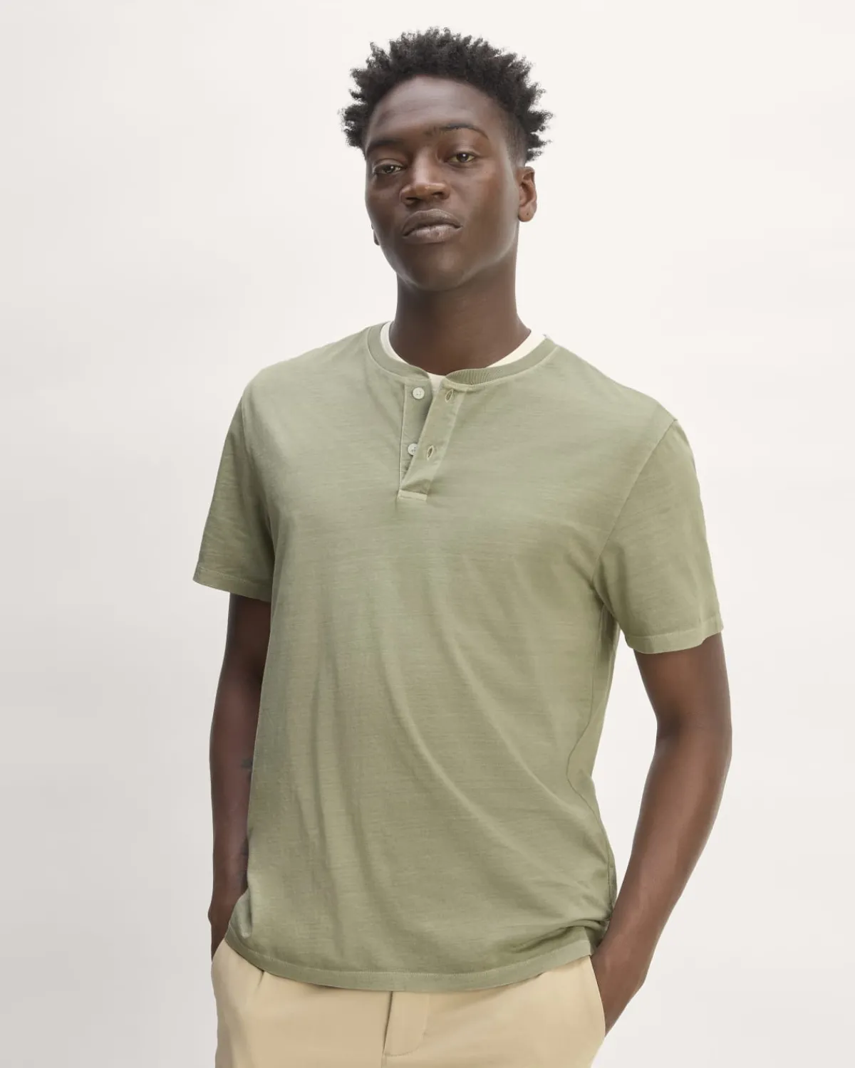 Everlane Tees*The Essential Organic Garment-Dyed Henley