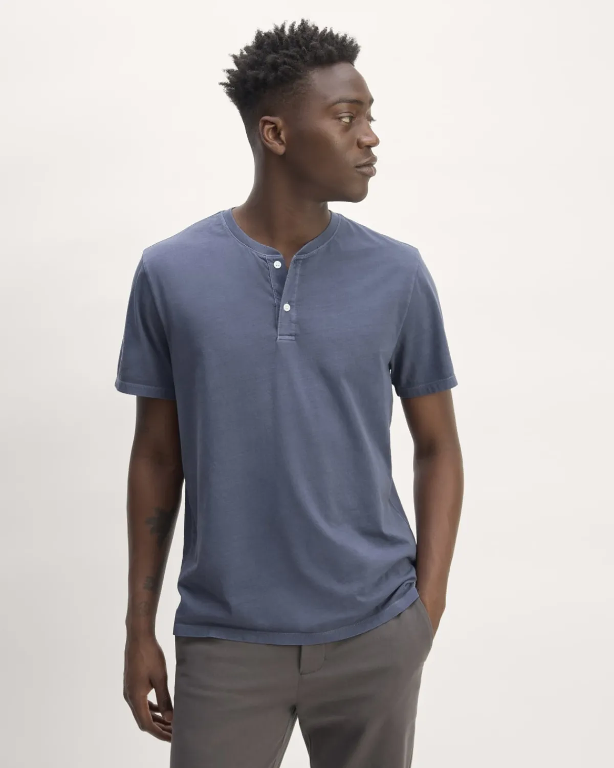 Everlane Tees*The Essential Organic Garment-Dyed Henley