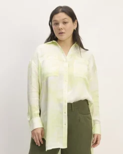 Everlane Tops*The x Marques' Almeida Satin Tie-Dye Shirt