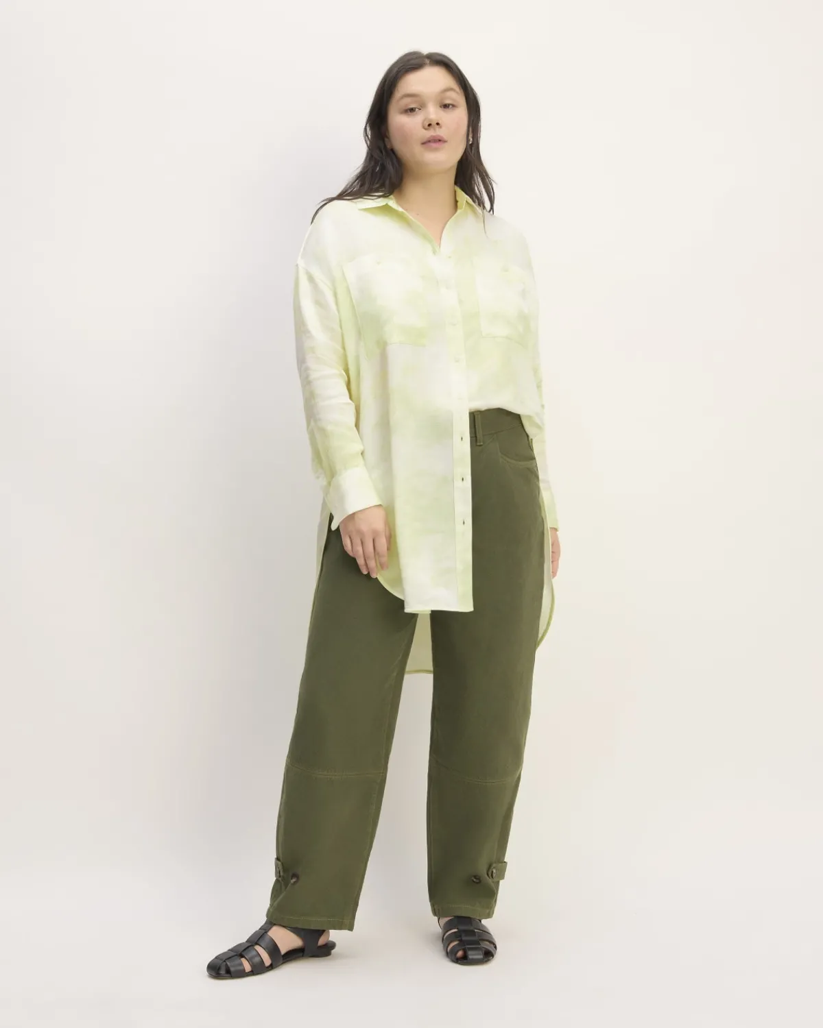 Everlane Tops*The x Marques' Almeida Satin Tie-Dye Shirt