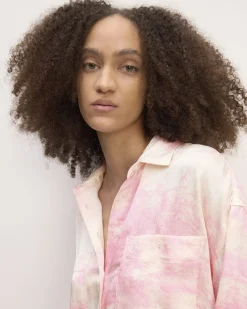 Everlane Tops*The x Marques' Almeida Satin Tie-Dye Shirt