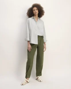 Everlane Tops*The x Marques' Almeida Patchwork Relaxed Shirt Grey Stripe Patchwork