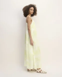 Everlane Dresses*The x Marques' Almeida Satin Tie-Dye Dress Seafoam Tie-Dye