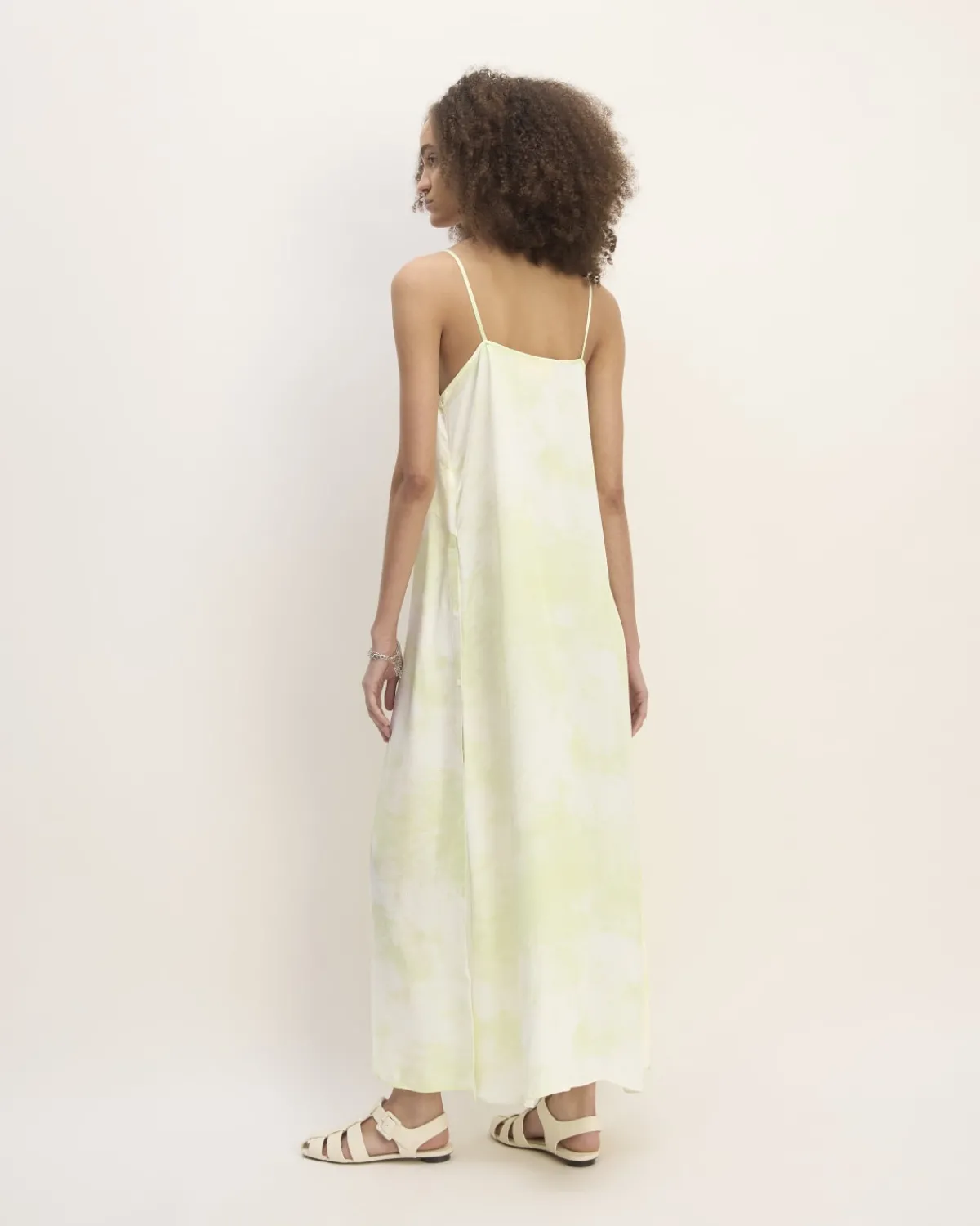 Everlane Dresses*The x Marques' Almeida Satin Tie-Dye Dress Seafoam Tie-Dye