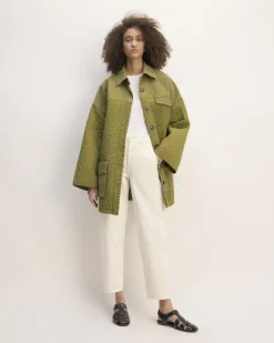 Everlane Jackets & Coats|Jackets*The x Marques' Almeida Canvas Patchwork Jacket Moss Green