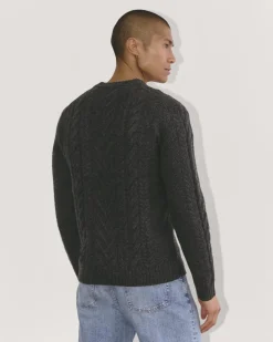 Everlane Sweaters|Turtleneck Sweaters*The Felted Merino Cable-Knit Crew Oat Melange