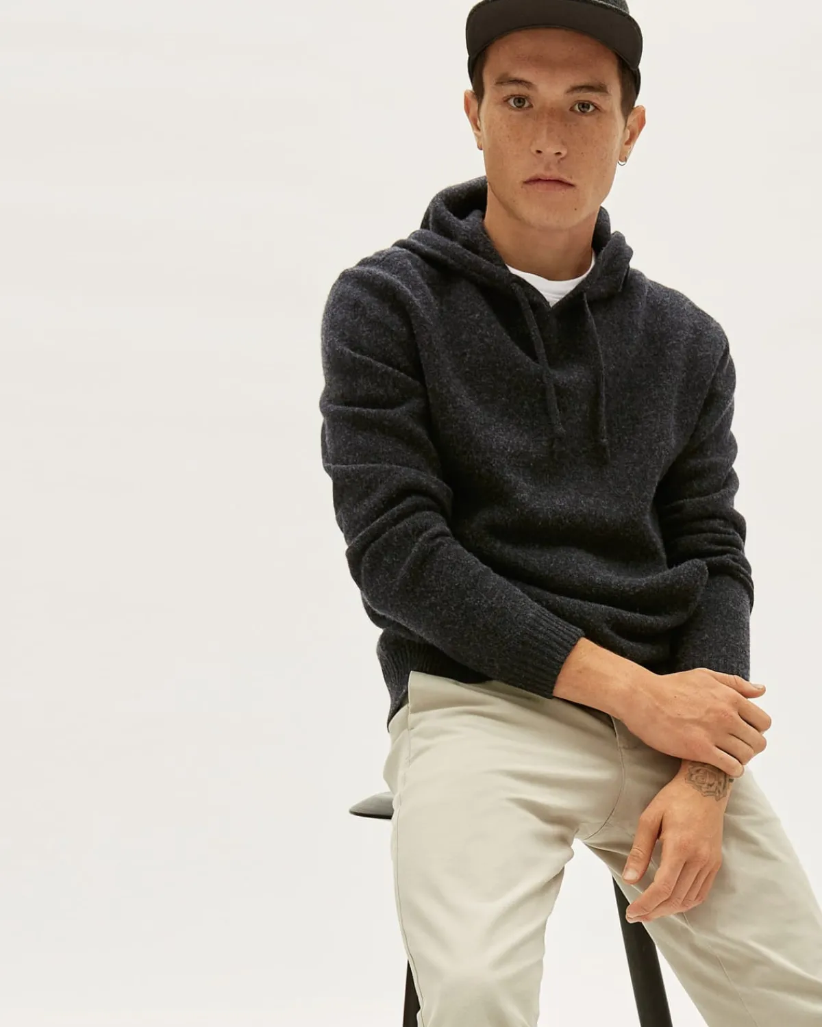 Everlane Sweaters|Turtleneck Sweaters*The Felted Merino Hoodie