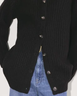 Everlane Sweaters|Crew Sweaters*The Fisherman Cardigan in Cloud Black