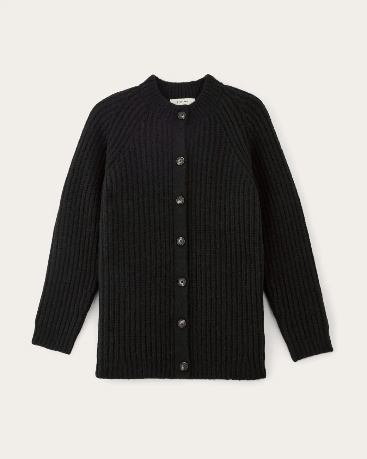 Everlane Sweaters|Crew Sweaters*The Fisherman Cardigan in Cloud Black