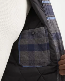 Everlane Shirts|Button Down Shirts*The Flannel Filled Shirt Jacket Heritage Blue / Black / Navy / Heather Charcoal