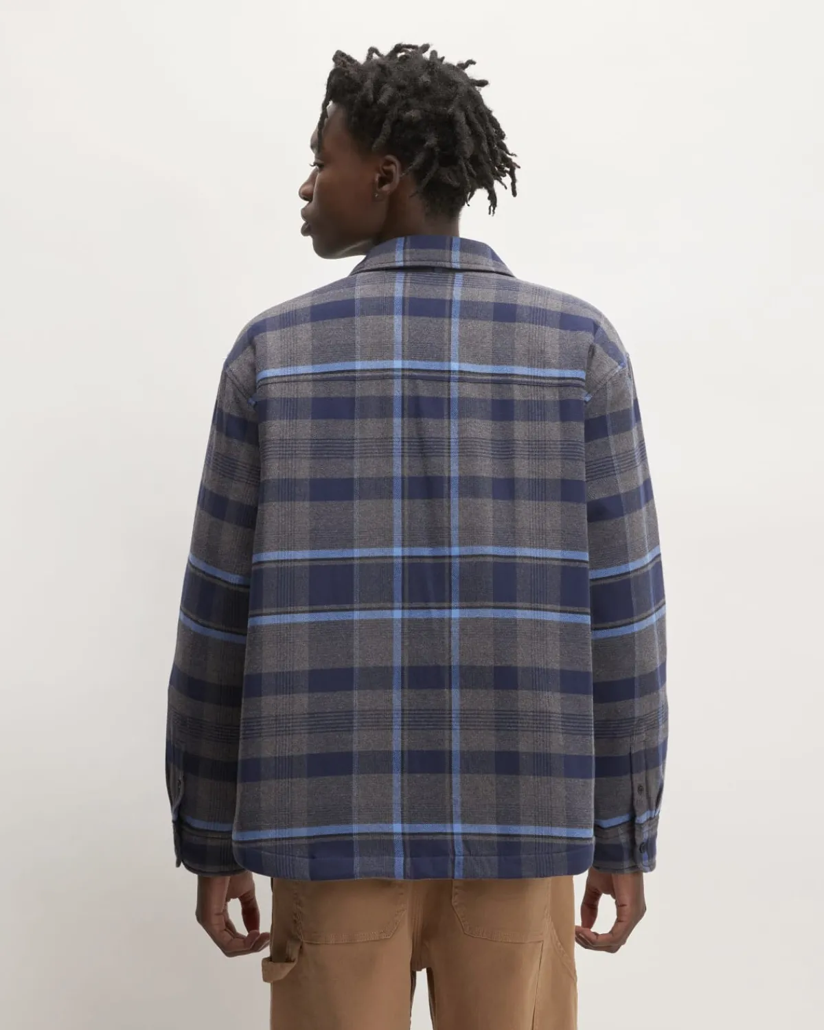 Everlane Shirts|Button Down Shirts*The Flannel Filled Shirt Jacket Heritage Blue / Black / Navy / Heather Charcoal