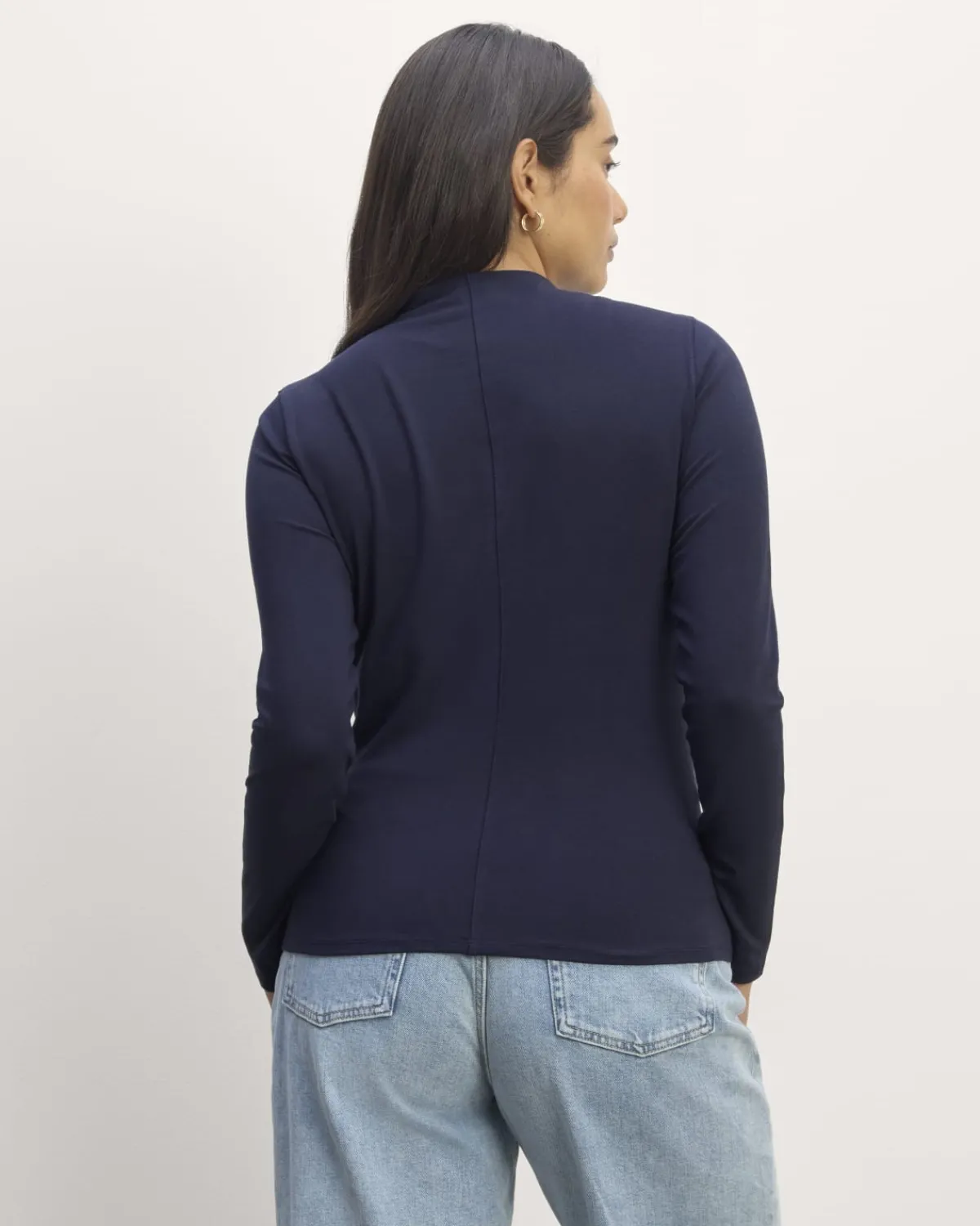 Everlane Tees|Long Sleeve Tees*The Form Funnel-Neck Tee