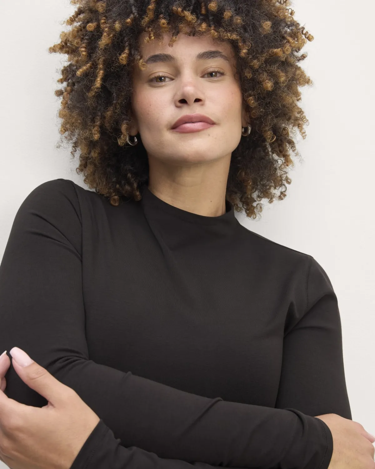 Everlane Tees|Long Sleeve Tees*The Form Funnel-Neck Tee