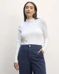Everlane Tees|Long Sleeve Tees*The Form Funnel-Neck Tee