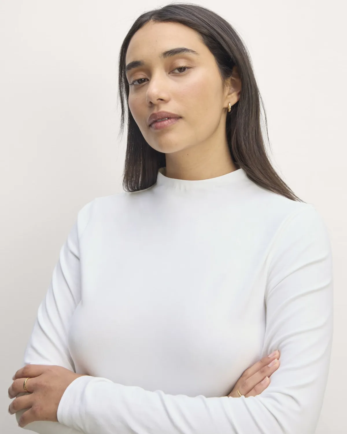 Everlane Tees|Long Sleeve Tees*The Form Funnel-Neck Tee