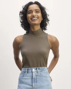 Everlane Tees|Tank Tops*The Form Mock-Neck Tank