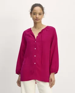 Everlane Tops*The Gathered Shirt in Butterlite