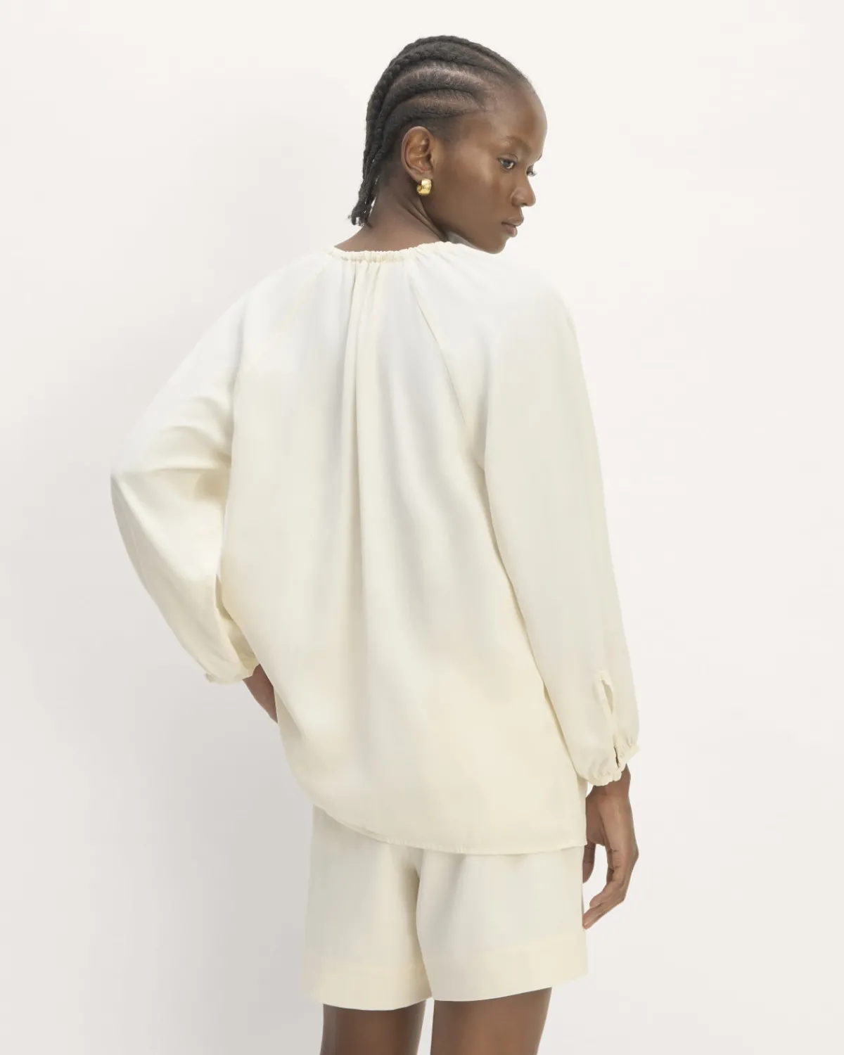 Everlane Tops*The Gathered Shirt in Butterlite