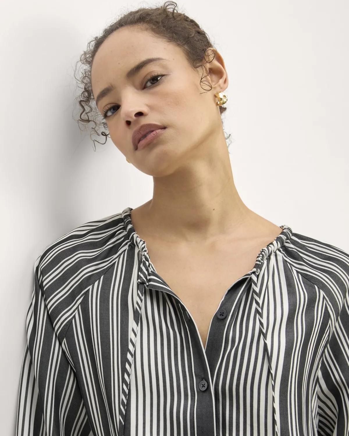 Everlane Tops*The Gathered Shirt in Butterlite