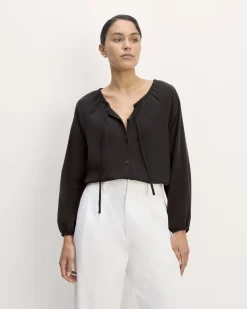 Everlane Tops*The Gathered Shirt in Butterlite