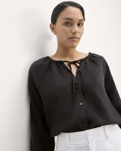 Everlane Tops*The Gathered Shirt in Butterlite