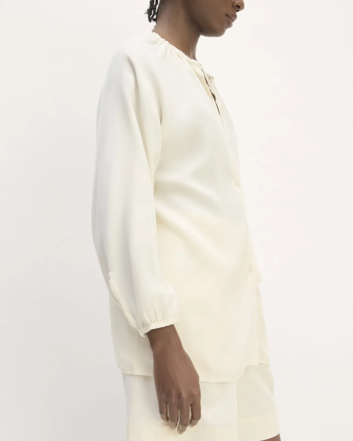 Everlane Tops*The Gathered Shirt in Butterlite