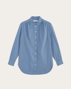 Everlane Tops*The Gathered Shirt in Silky Cotton