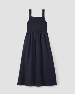 Everlane Dresses*The Gauze Smock Dress Navy