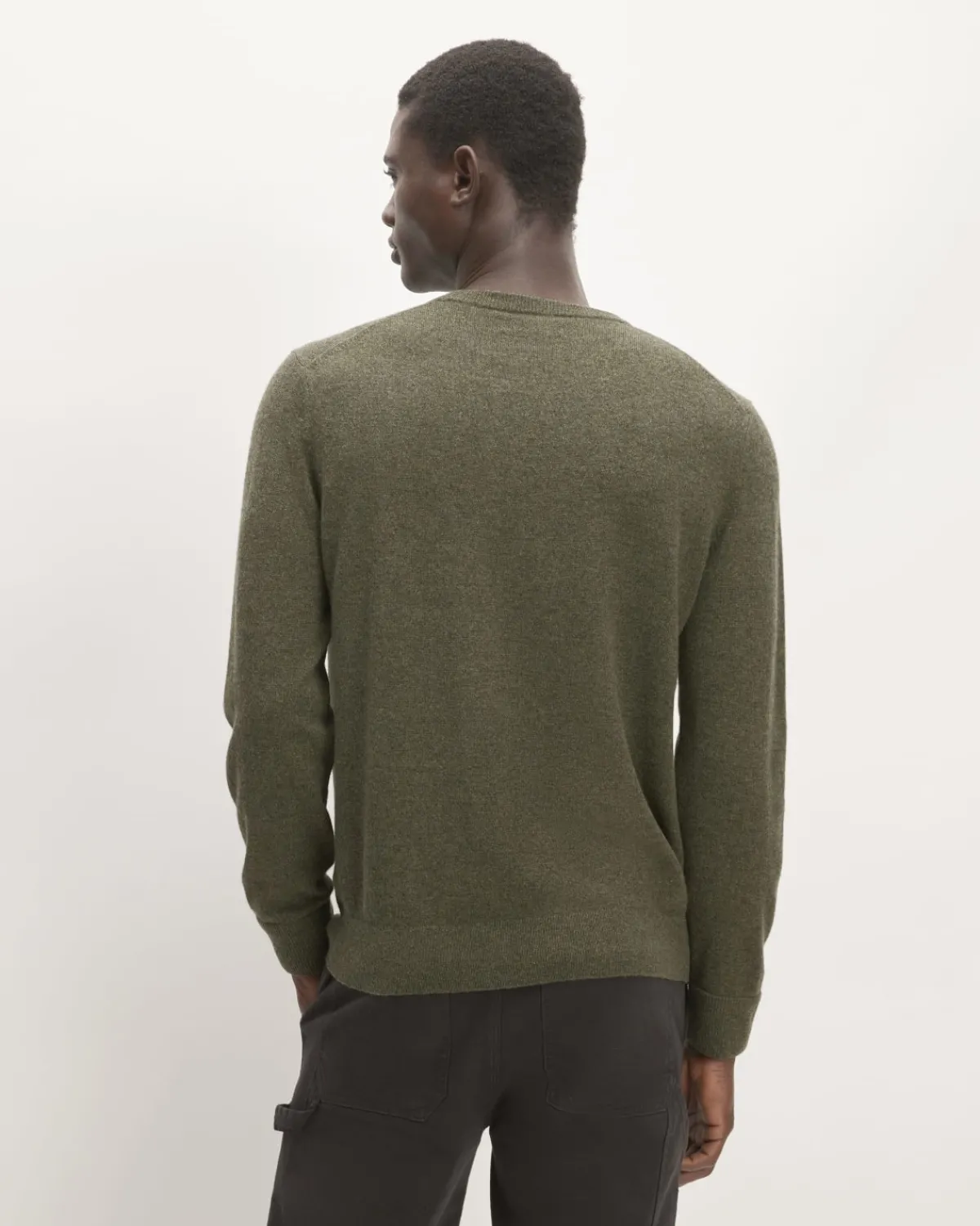 Everlane Sweaters|Turtleneck Sweaters*The Grade-A Cashmere Crew Heather Scarab Green