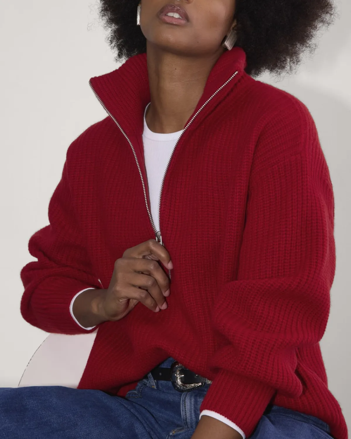 Everlane Sweaters*The Half-Zip Sweater in Luxe Merino