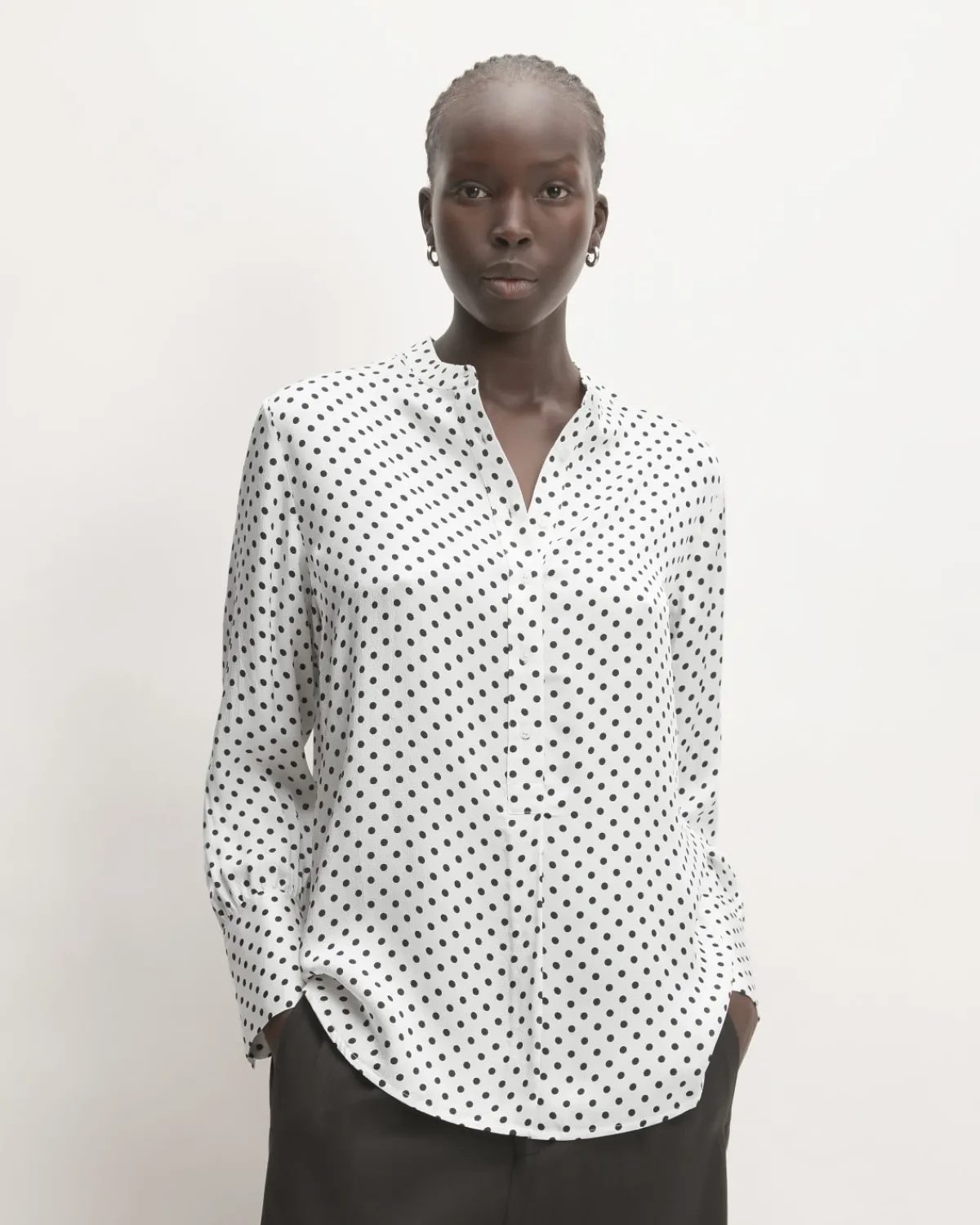 Everlane Tops*The Hammered Satin Popover Shirt