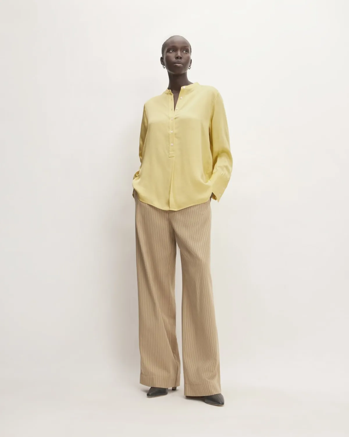 Everlane Tops*The Hammered Satin Popover Shirt