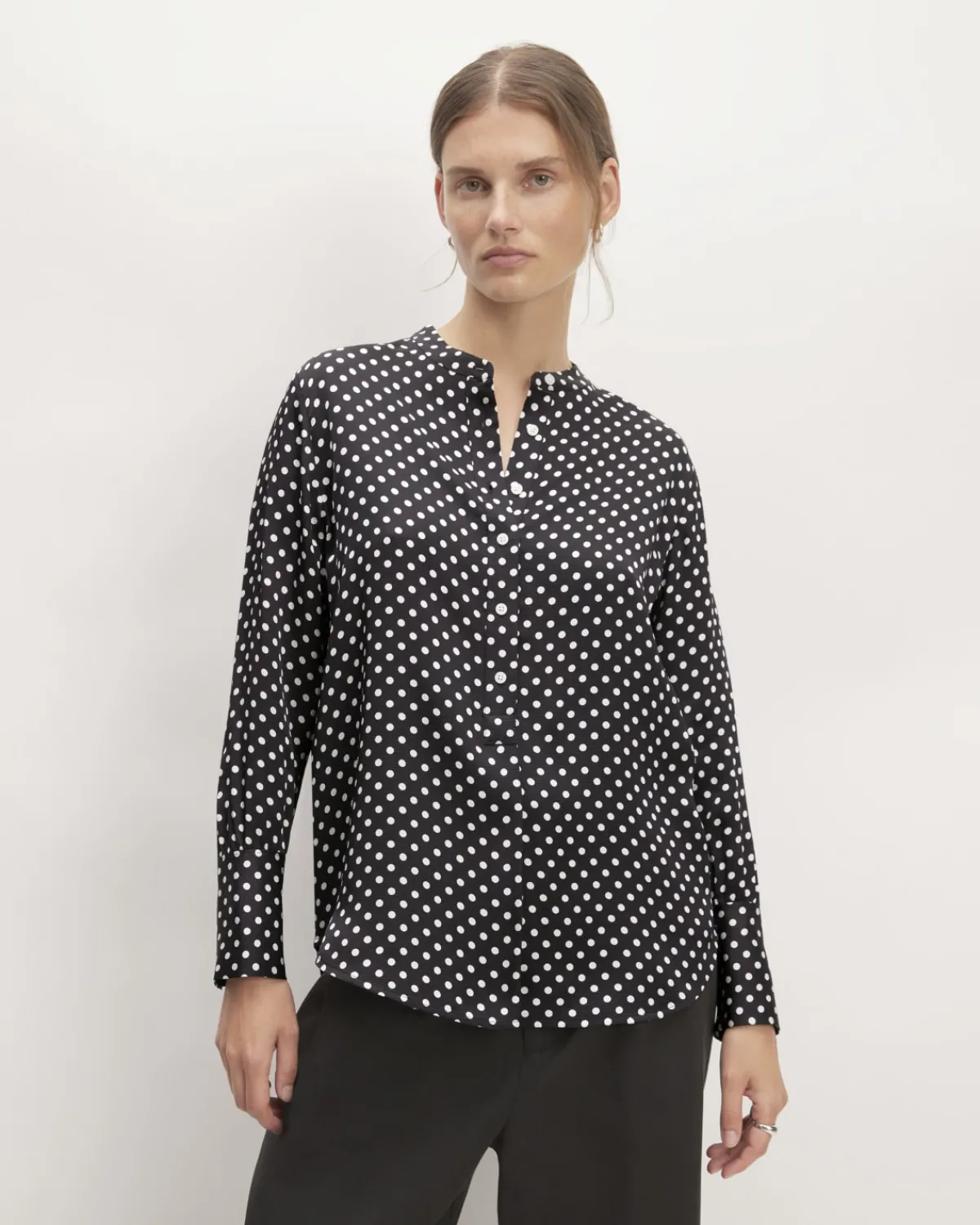 Everlane Tops*The Hammered Satin Popover Shirt