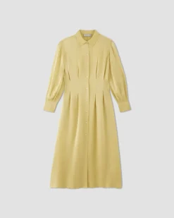 Everlane Dresses*The Hammered Satin Shirt Dress