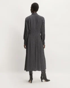 Everlane Dresses*The Hammered Satin Shirt Dress