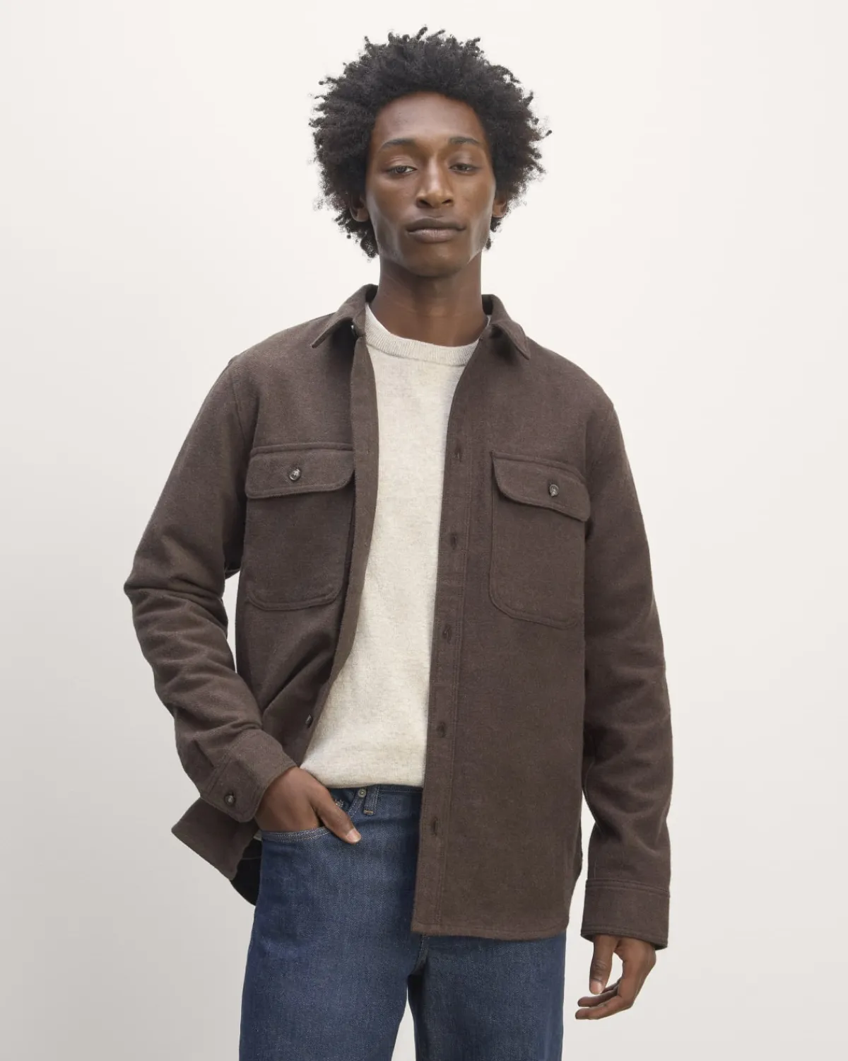 Everlane Jackets & Coats|Shirts*The Heavyweight Overshirt | Uniform Heathered Green