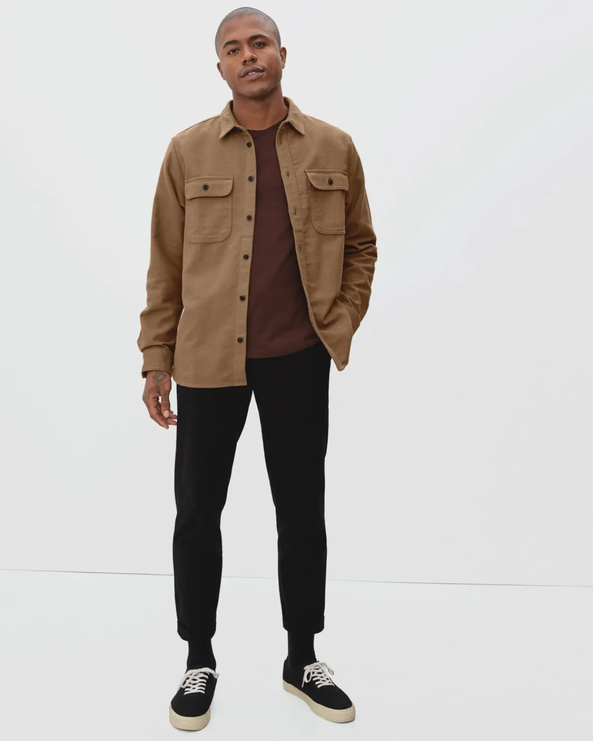 Everlane Jackets & Coats|Shirts*The Heavyweight Overshirt | Uniform Heathered Green