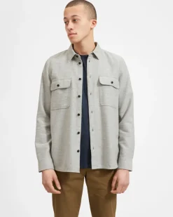 Everlane Jackets & Coats|Shirts*The Heavyweight Overshirt | Uniform Heathered Green