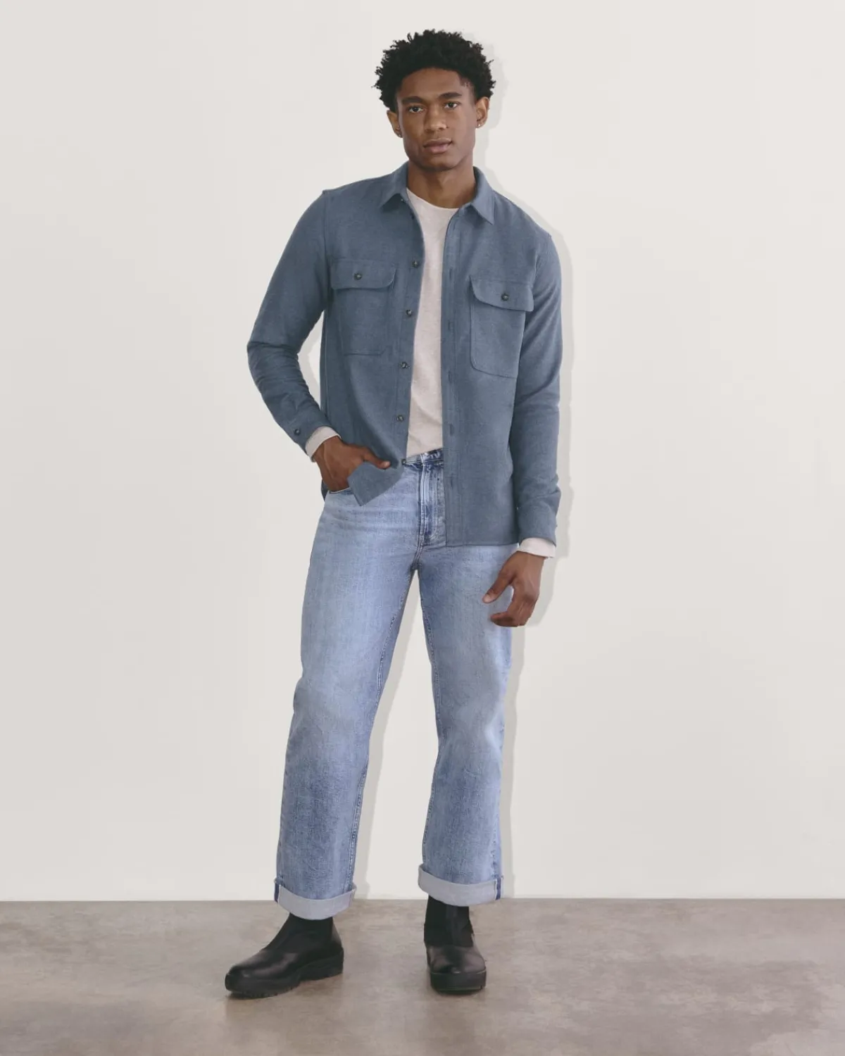 Everlane Jackets & Coats|Shirts*The Heavyweight Overshirt | Uniform Heathered Green