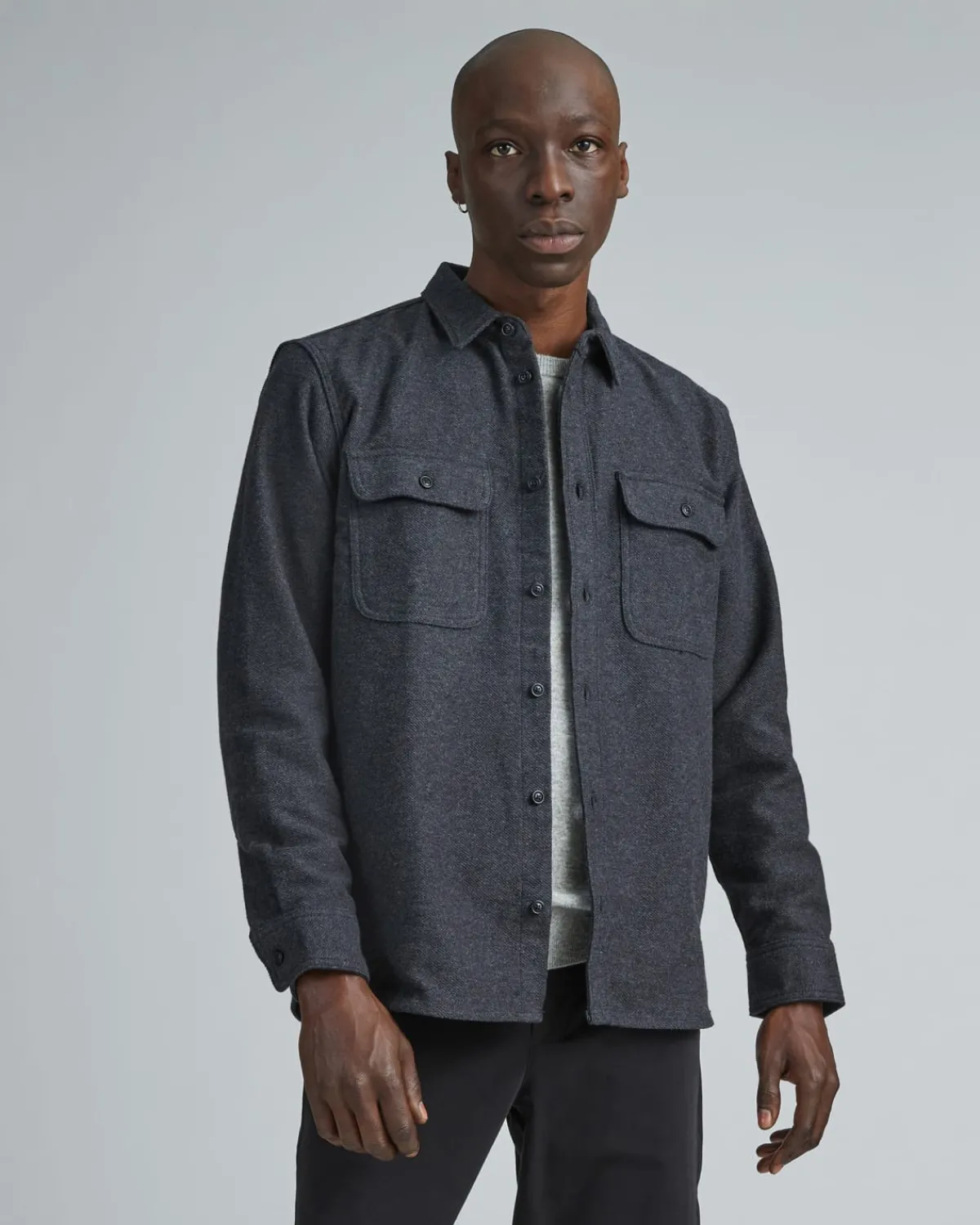 Everlane Jackets & Coats|Shirts*The Heavyweight Overshirt | Uniform Heathered Green