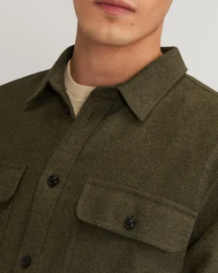 Everlane Jackets & Coats|Shirts*The Heavyweight Overshirt | Uniform Heathered Green