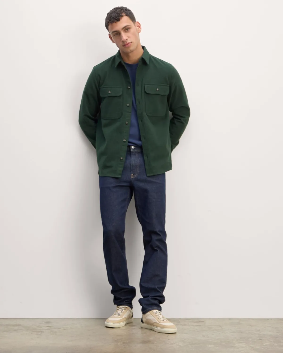 Everlane Jackets & Coats|Shirts*The Heavyweight Overshirt | Uniform Heathered Green