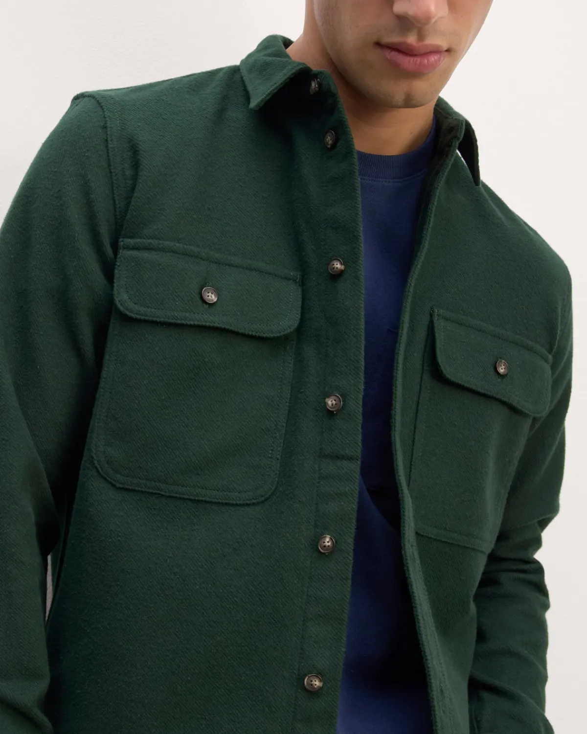 Everlane Jackets & Coats|Shirts*The Heavyweight Overshirt | Uniform Heathered Green