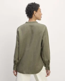 Everlane Tops*The Henley Shirt in Linen