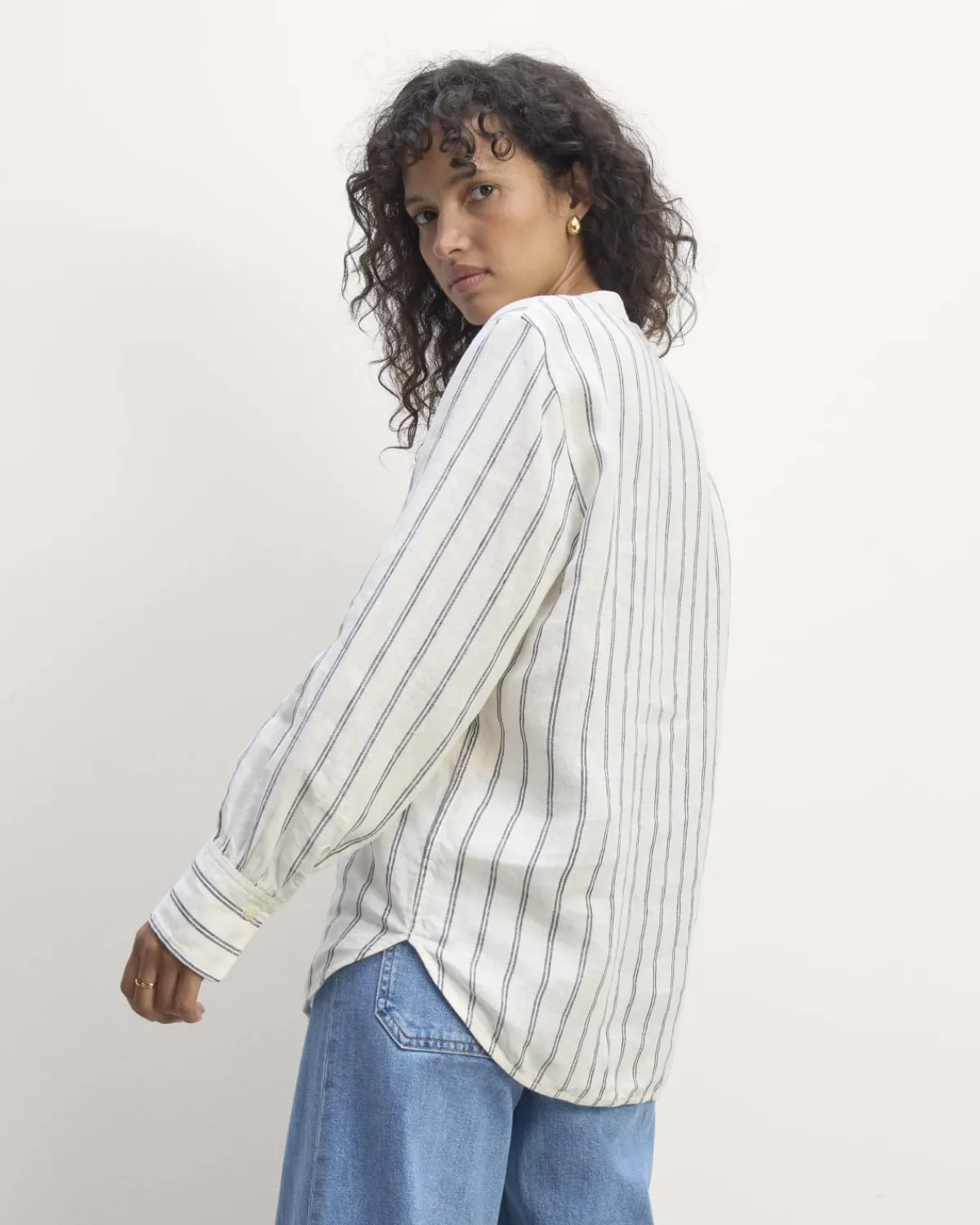 Everlane Tops*The Henley Shirt in Linen