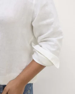 Everlane Tops*The Henley Shirt in Linen
