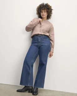 Everlane Tops*The Henley Shirt in Silky Cotton